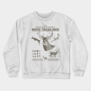 An American Original White-Tailed Buck Deer Hunting Crewneck Sweatshirt